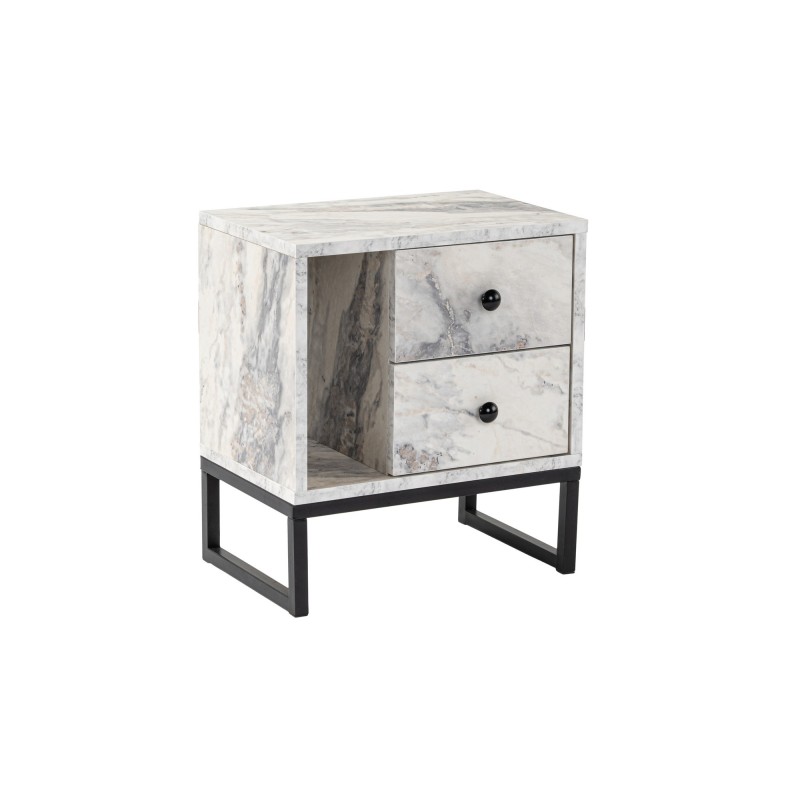 Hanah Home Nightstand Glimmer - Fressia Marble, Black Freesia Marble
Black