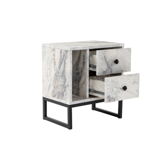Nightstand Glimmer - Fressia Marble, Black Freesia Marble
Black Hanah Home Nightstand Glimmer - Fressia Marble, Black Freesia Marble
Black