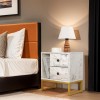 Hanah Home Nightstand Glimmer - Fressia Marble, Gold Freesia Marble
Gold