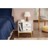 Hanah Home Nightstand Glimmer - Fressia Marble, Gold Freesia Marble
Gold