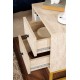 Hanah Home Nightstand Glimmer - Travertine, Gold Travertine
Gold