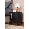 Hanah Home Nightstand Glimmer - Wood Black, Black Wood Black
Black