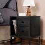 Nightstand Glimmer - Wood Black, Black Wood Black
Black