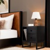 Hanah Home Nightstand Glimmer - Wood Black, Black Wood Black
Black