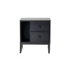 Hanah Home Nightstand Glimmer - Wood Black, Black Wood Black
Black