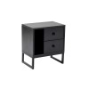 Hanah Home Nightstand Glimmer - Wood Black, Black Wood Black
Black