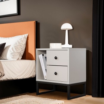 Nightstand Glimmer - Grey, Black Grey
Black
