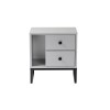 Hanah Home Nightstand Glimmer - Grey, Black Grey
Black