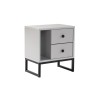 Hanah Home Nightstand Glimmer - Grey, Black Grey
Black
