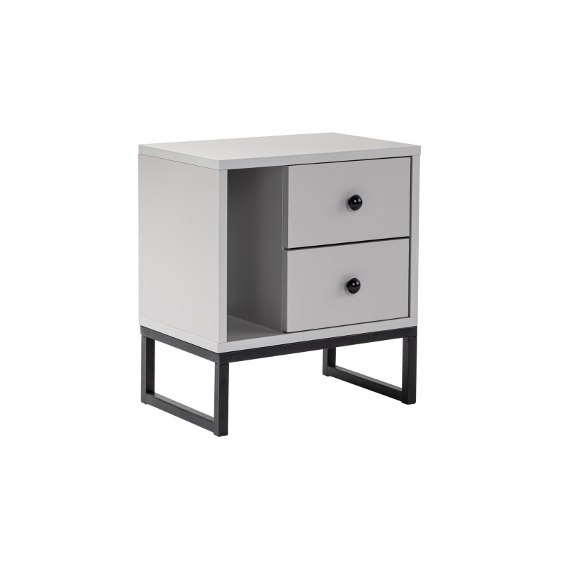 Hanah Home Nightstand Glimmer - Grey, Black Grey
Black