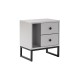 Nightstand Glimmer - Grey, Black Grey
Black Hanah Home Nightstand Glimmer - Grey, Black Grey
Black