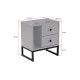 Nightstand Glimmer - Grey, Black Grey
Black Hanah Home Nightstand Glimmer - Grey, Black Grey
Black