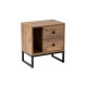 Hanah Home Nightstand Glimmer - Atlantic Pine, Black Atlantic Pine
Black