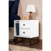 Hanah Home Nightstand Glimmer - White, Black White
Black