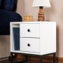 Nightstand Glimmer - White, Black White
Black