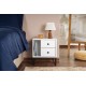 Nightstand Glimmer - White, Black White
Black Hanah Home Nightstand Glimmer - White, Black White
Black
