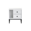 Hanah Home Nightstand Glimmer - White, Black White
Black
