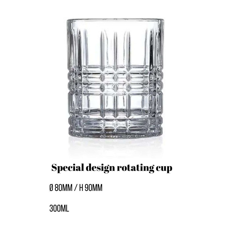 Whiskey Glass Set (2 Pieces) Big Cizgi Transparent