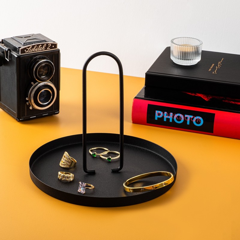 Aberto Design Decorative Metal Accessory Sımı - Black Black