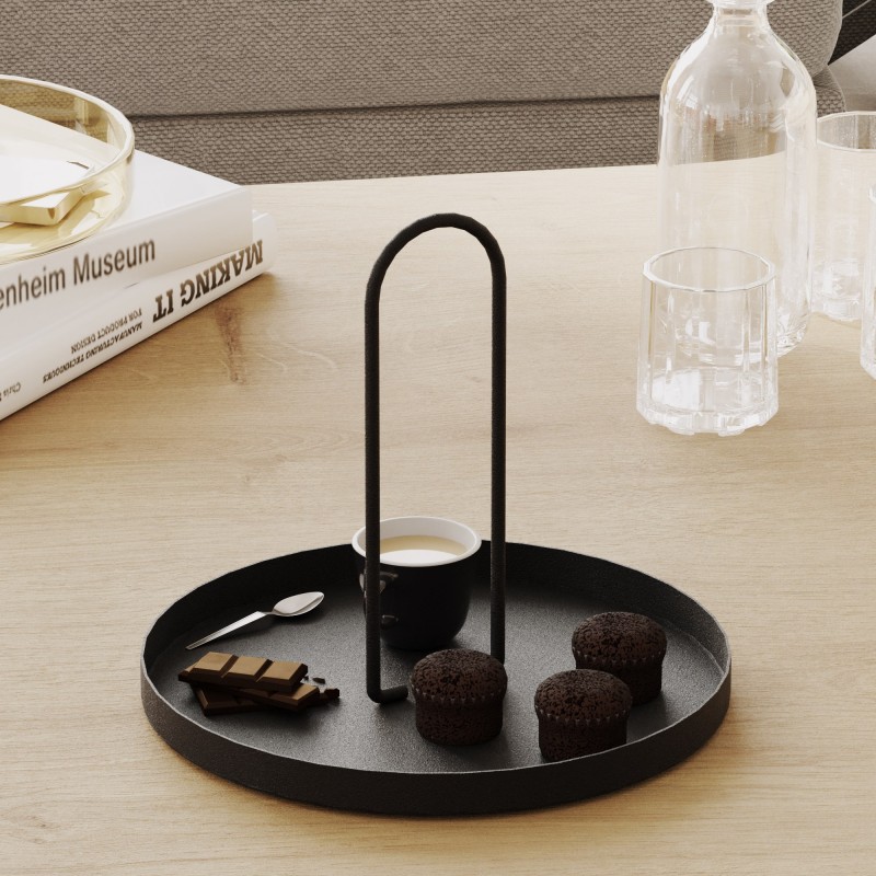 Aberto Design Decorative Metal Accessory Sımı - Black Black