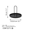 Aberto Design Decorative Metal Accessory Sımı - Black Black
