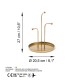 Decorative Metal Accessory Leros-B - Gold Gold Aberto Design Decorative Metal Accessory Leros-B - Gold Gold