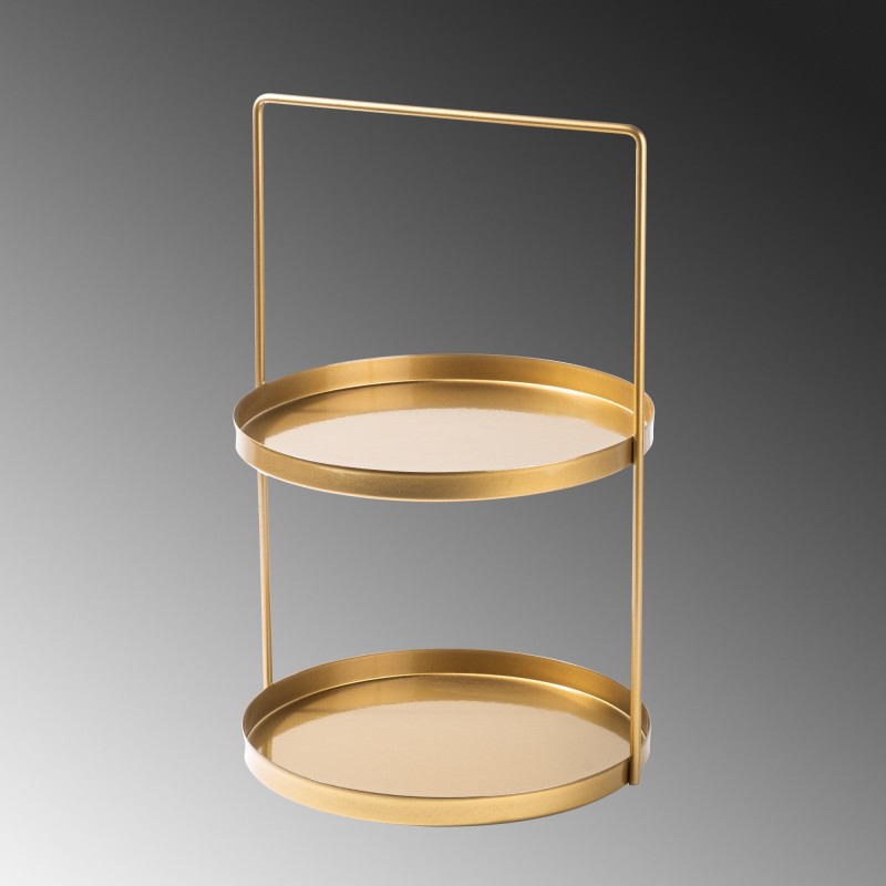 Aberto Design Decorative Metal Accessory Tılos-B - Gold Gold