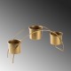 Decorative Metal Accessory GED-012 Gold Aberto Design Decorative Metal Accessory GED-012 Gold