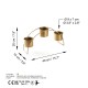 Decorative Metal Accessory GED-012 Gold Aberto Design Decorative Metal Accessory GED-012 Gold
