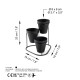 Decorative Metal Accessory GED-014 Black Aberto Design Decorative Metal Accessory GED-014 Black