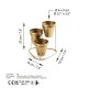 Aberto Design Decorative Metal Accessory GED-014-B Gold