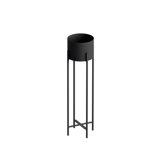Aberto Design Decorative Pot GED-025 Black