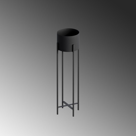 Aberto Design Decorative Pot GED-025 Black