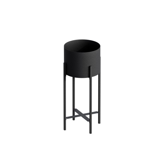 Decorative Pot GED-026 Black Aberto Design Decorative Pot GED-026 Black
