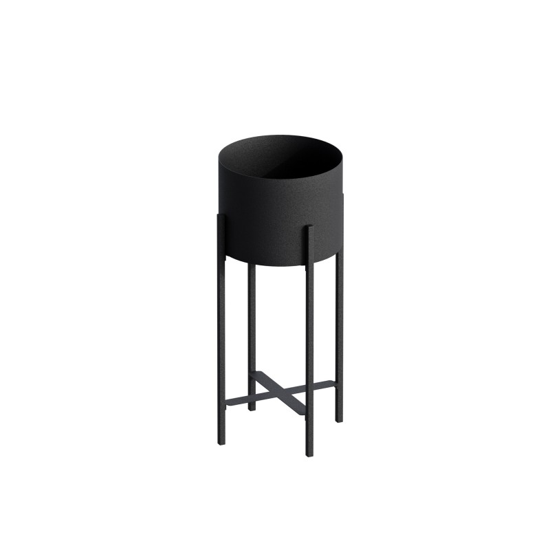 Aberto Design Decorative Pot GED-026 Black