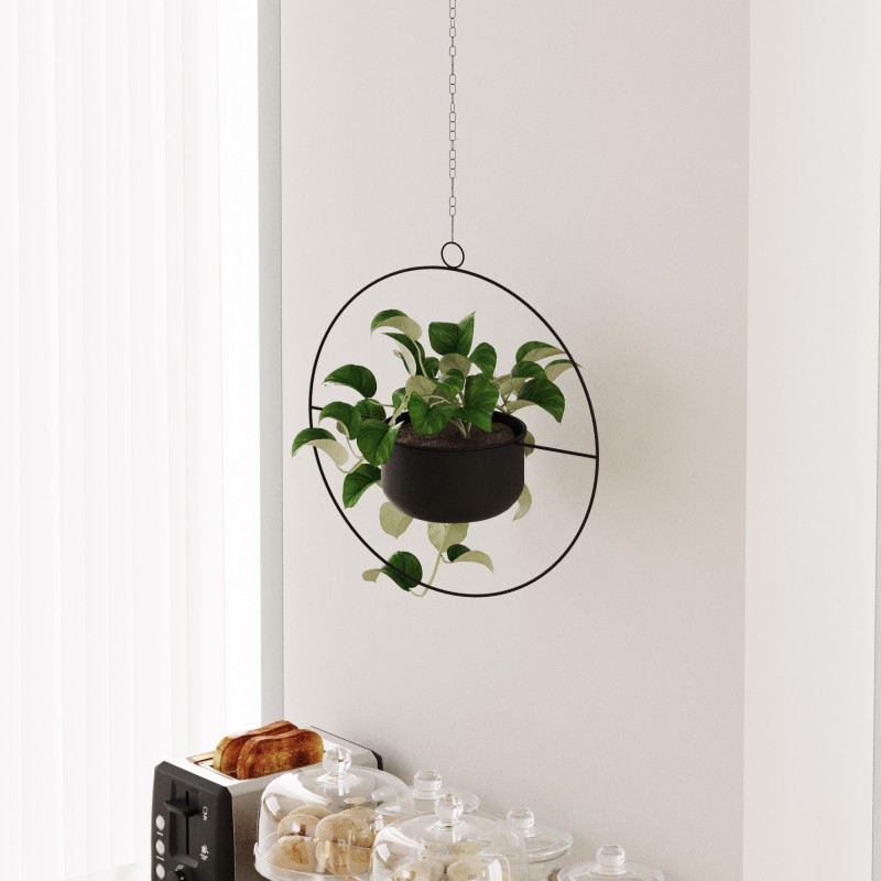 Aberto Design Decorative Pot Payanda - Black Black