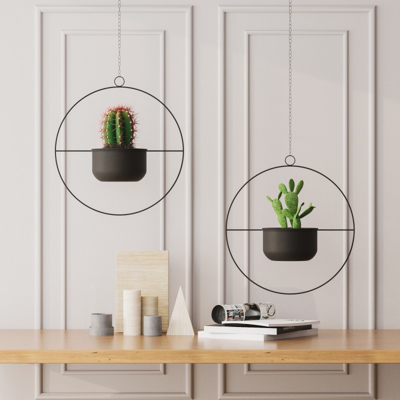 Aberto Design Decorative Pot Payanda - Black Black