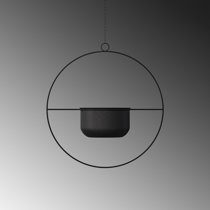 Aberto Design Decorative Pot Payanda - Black Black