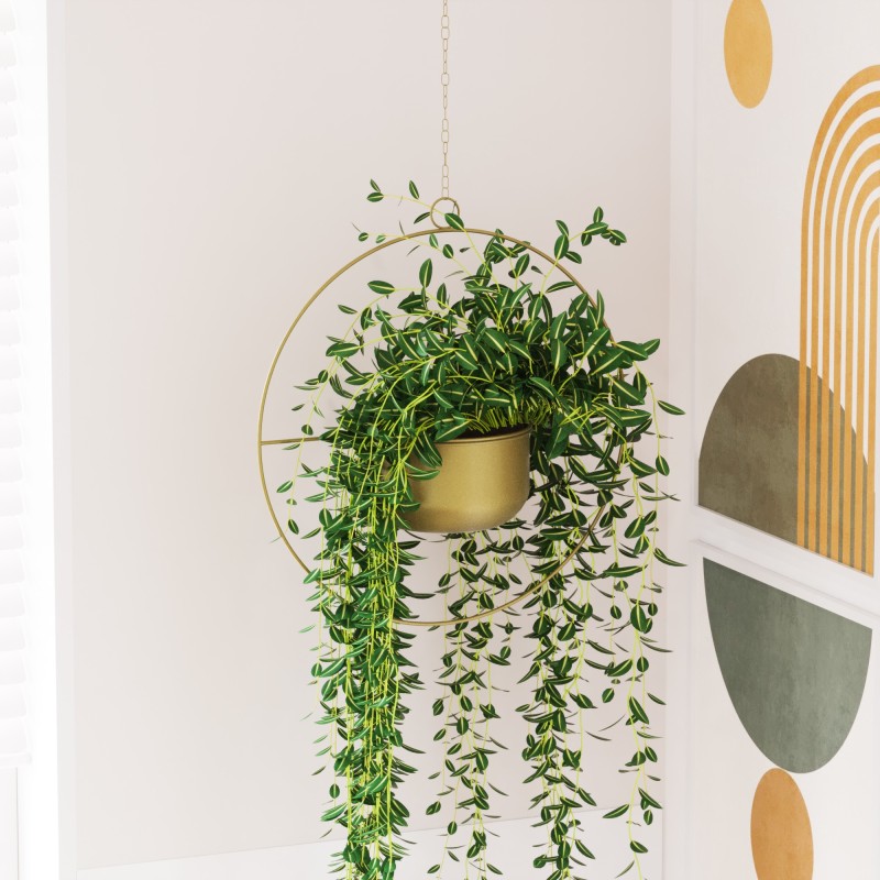 Aberto Design Decorative Pot Payanda - Gold Gold