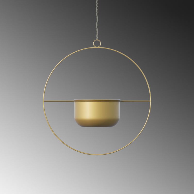 Aberto Design Decorative Pot Payanda - Gold Gold