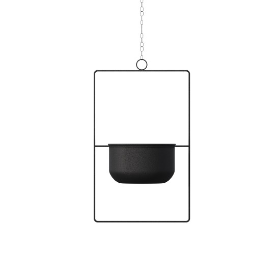 Aberto Design Decorative Pot Parapet - Black Black