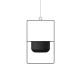 Aberto Design Decorative Pot Parapet - Black Black