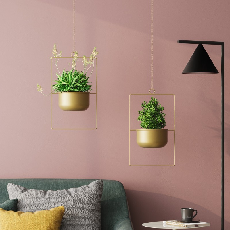 Aberto Design Decorative Pot Parapet - Gold Gold