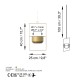 Aberto Design Decorative Pot Parapet - Gold Gold