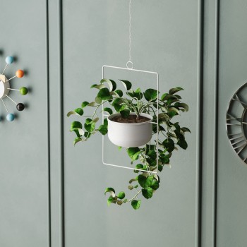 Decorative Pot Parapet - White White