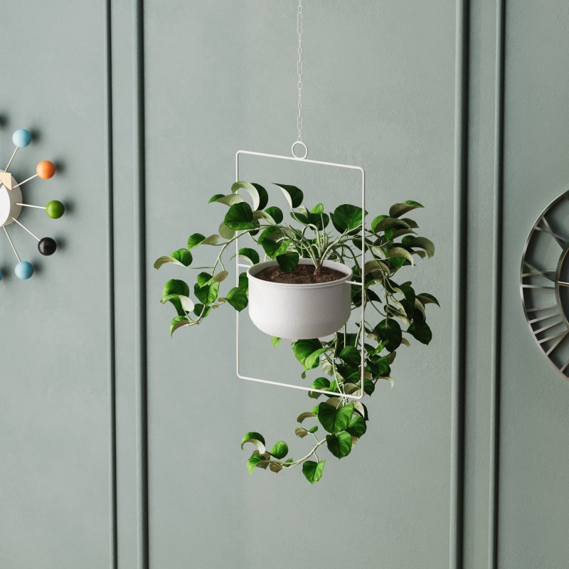 Aberto Design Decorative Pot Parapet - White White