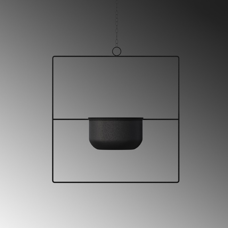 Aberto Design Decorative Pot Pandantif - Black Black