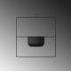 Decorative Pot Pandantif - Black Black Aberto Design Decorative Pot Pandantif - Black Black