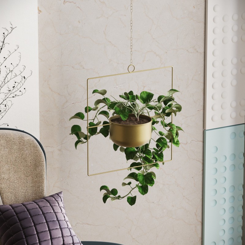 Aberto Design Decorative Pot Pandantif - Gold Gold