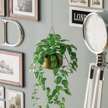 Decorative Pot Harpusta - Gold Gold